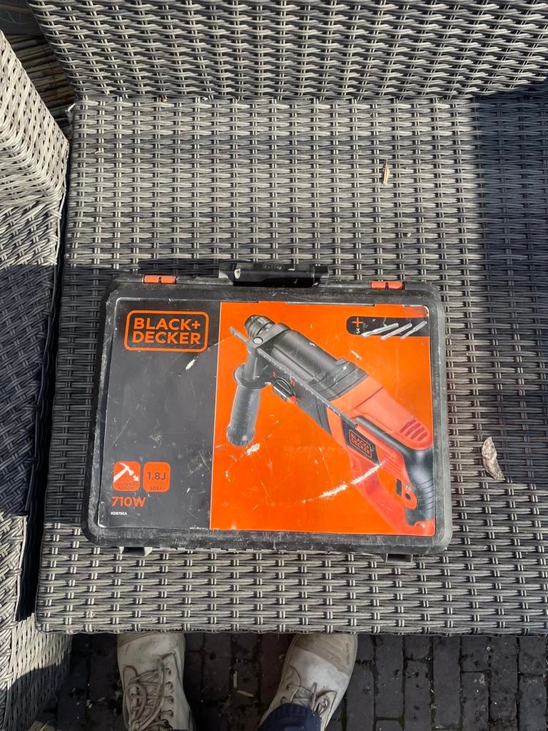 Black en Decker klopboormachine, Ophalen of Verzenden, Zo goed als nieuw, Boormachine