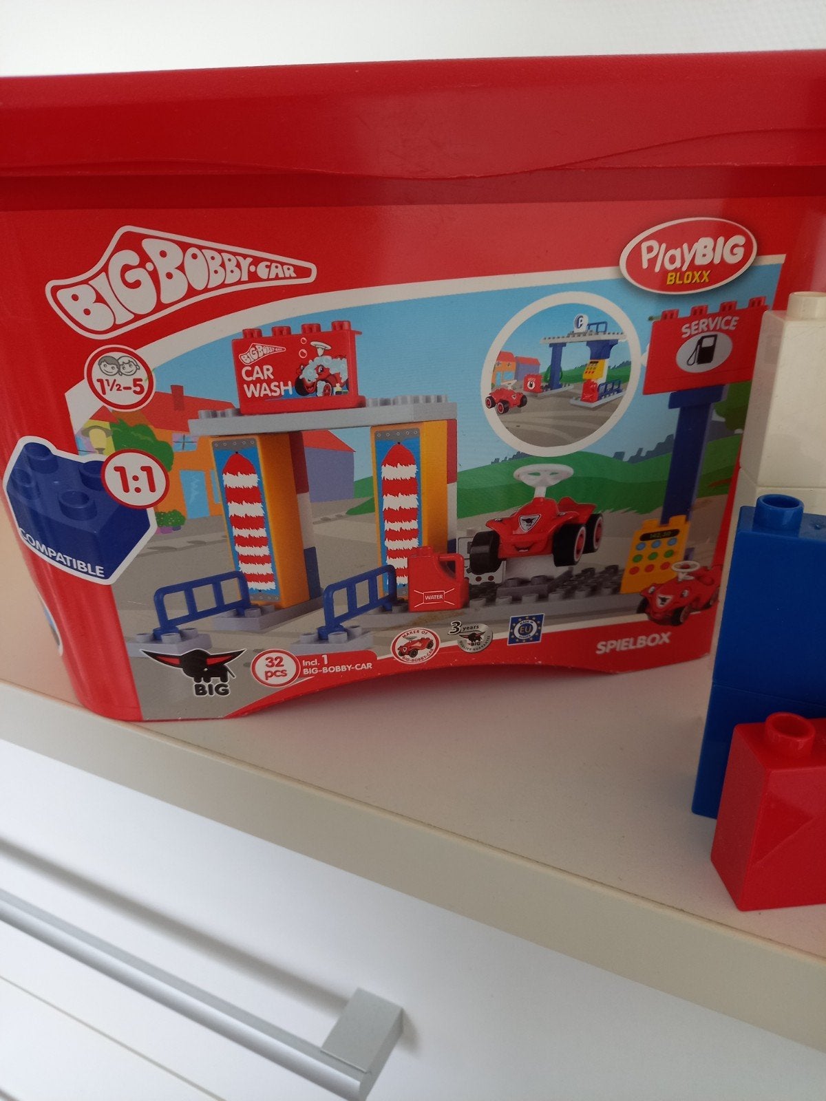 BIG Bobby Car Bloxx Car Wash - Compatibel met Duplo, Ophalen of Verzenden