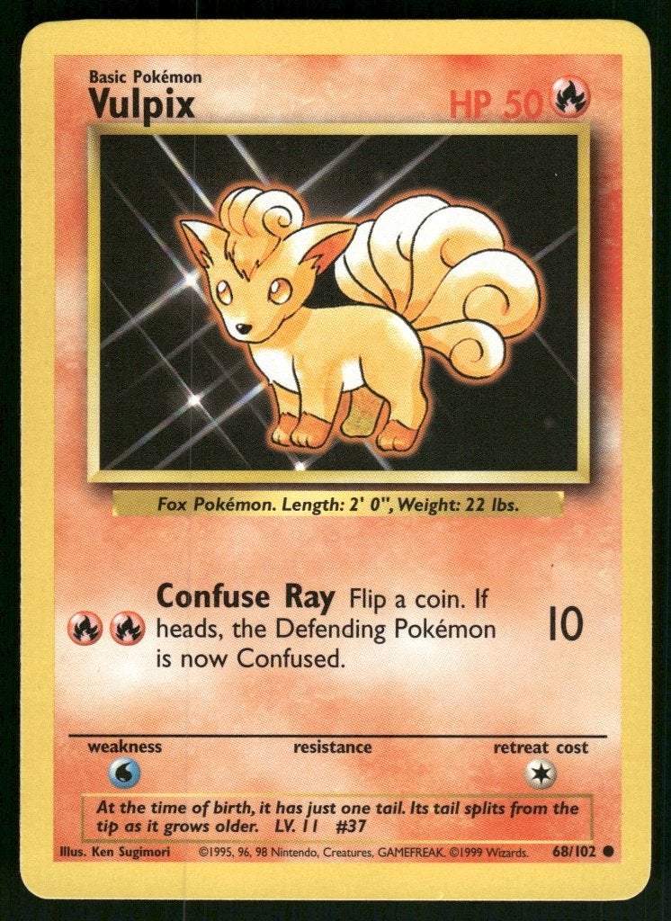 Vulpix 68/102 - Base (NM), Verzenden, Gebruikt