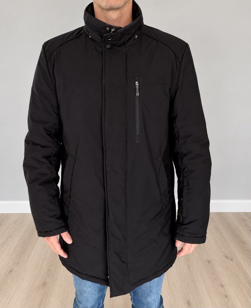 AutoJack Black Winter Jacket–Size M–Technical Insulated, Kleding | Heren, Ophalen of Verzenden, Gedragen, Maat 48/50 (M), Zwart