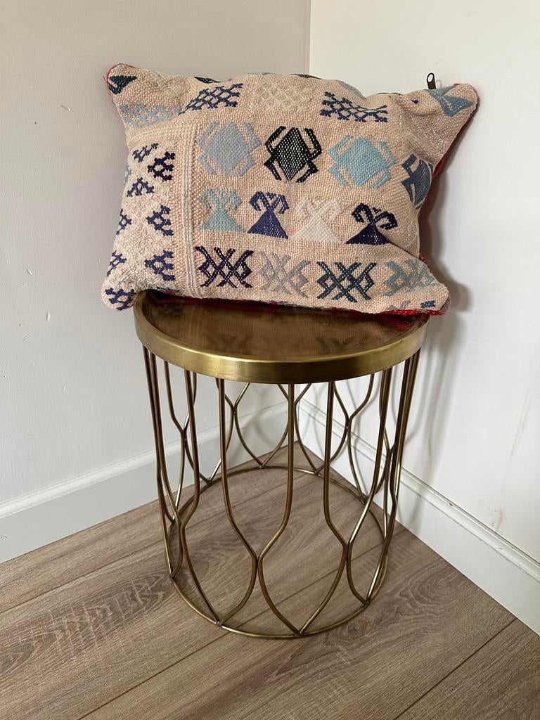 Marokkaans kussen 60x40cm, Huis en Inrichting, Woonaccessoires | Kussens, Ophalen of Verzenden, Nieuw, Beige, Rechthoekig