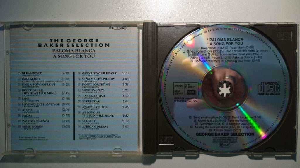 George Baker Selection - Paloma Blanca & A Song For You, Cd's en Dvd's, Cd's | Pop, Ophalen of Verzenden, Zo goed als nieuw, Pop