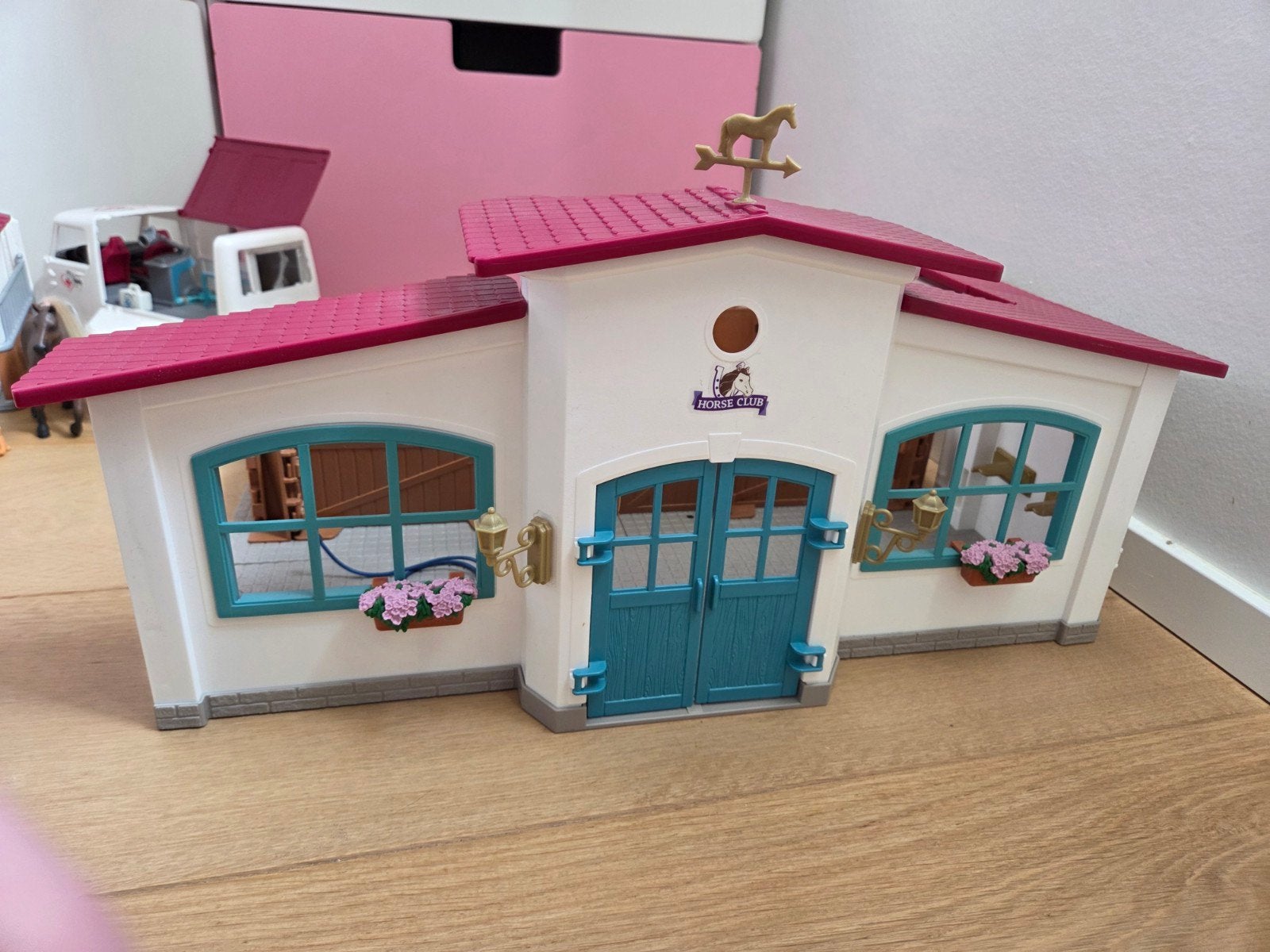Schleich Rijbaan, Dierenarts en Paarden Speelset, Ophalen of Verzenden, Gebruikt, Jongen of Meisje