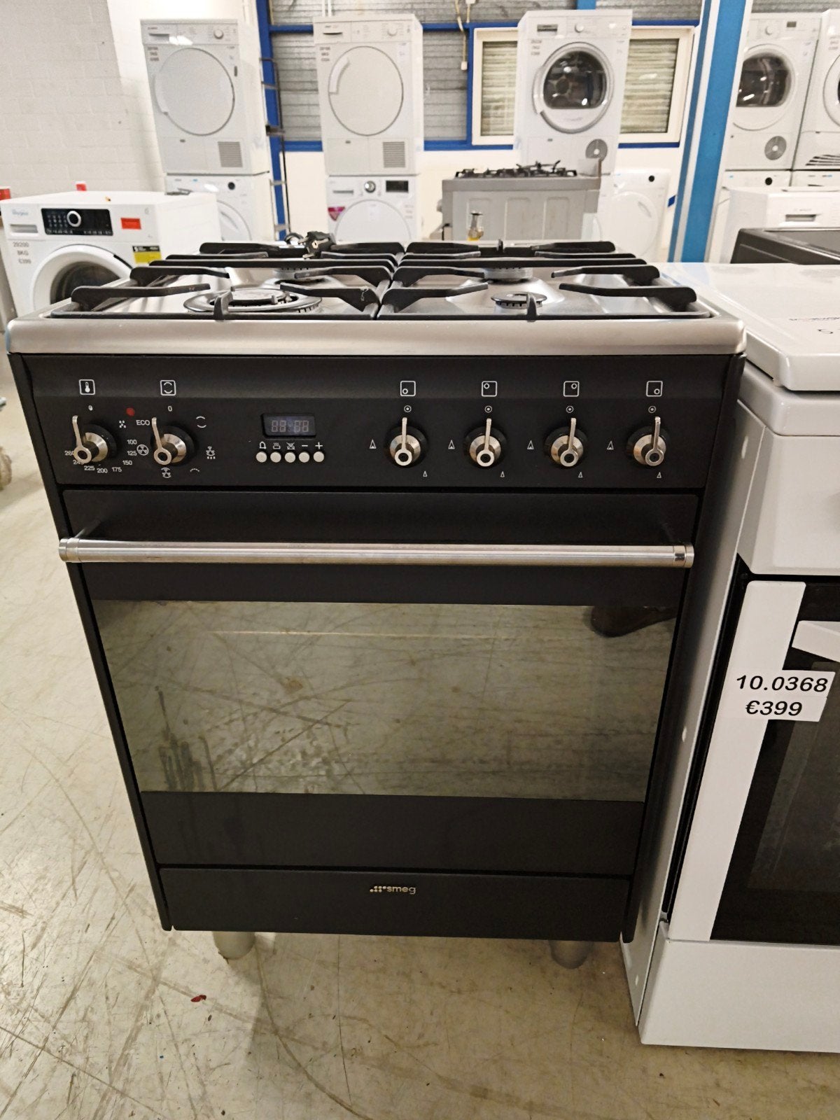 Smeg Fornuis met Gas Kookplaat en Elektrische Oven, Gebruikt, 60 cm of meer, Gas, Vrijstaand