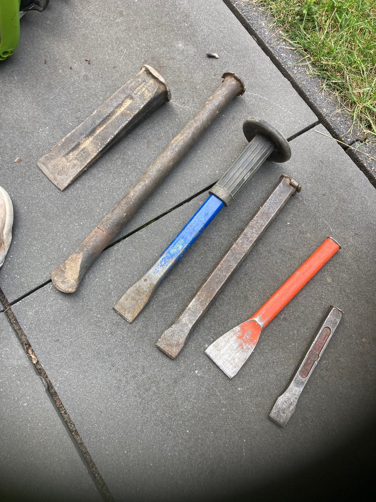 Set van diverse beitels en wiggen, Ophalen of Verzenden, Gebruikt, Beitel, Overige merken