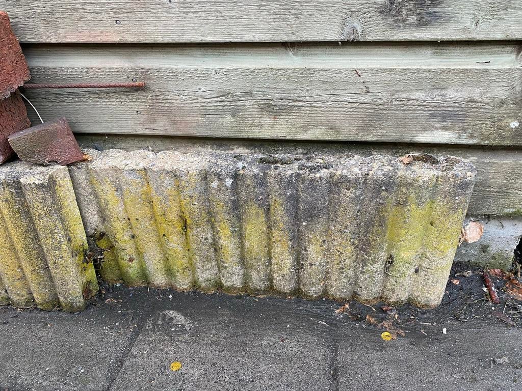 Palissaden afsluitbanden voor tuin, Tuin en Terras, Ophalen, Gebruikt, Beton, Klinkers