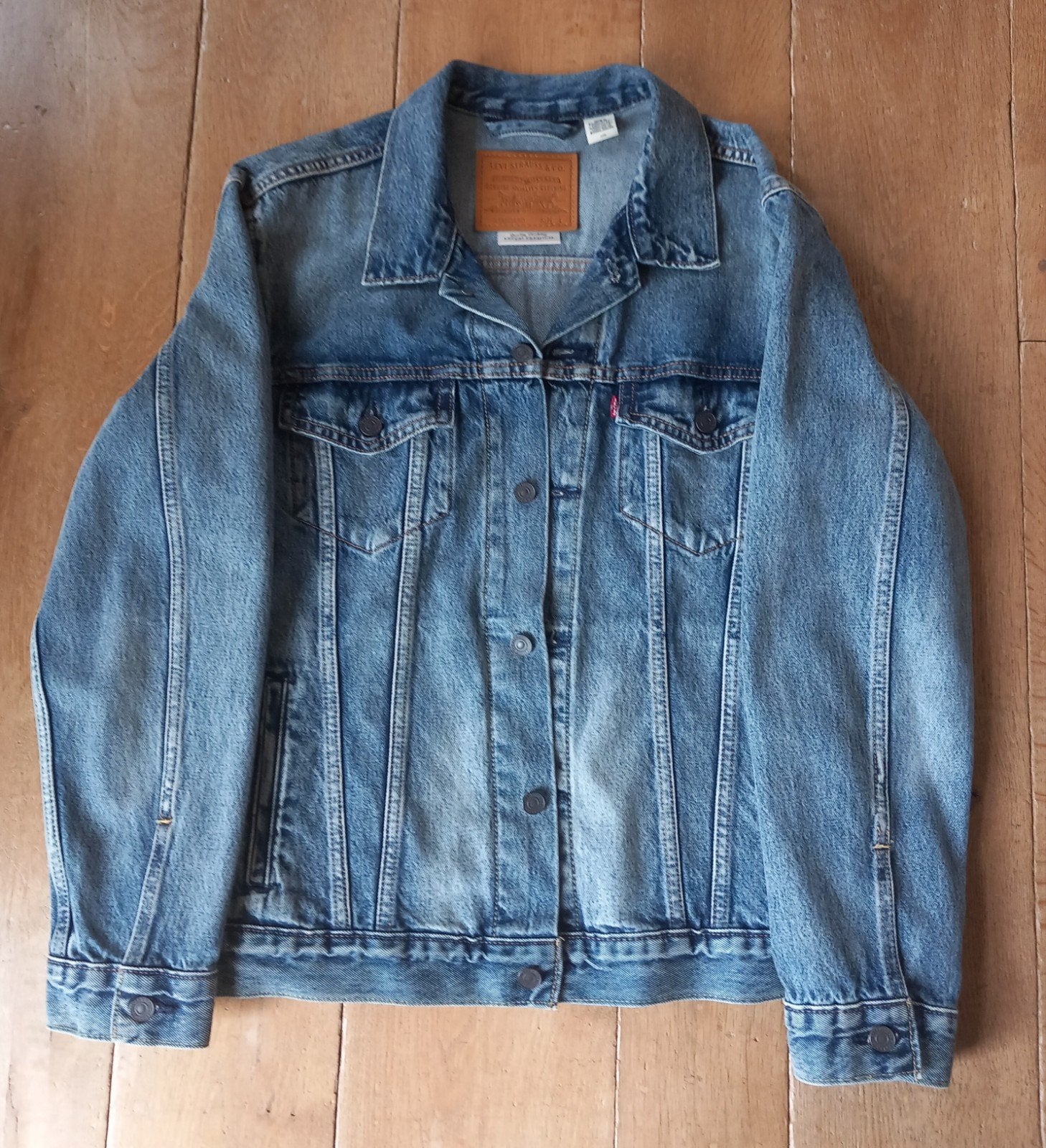 Levi's spijkerjas maat L nieuwstaat, Maat 52/54 (L), Blauw, Nieuw, Ophalen of Verzenden