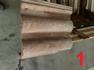 Hulpstukken diverse dakpannen, Ophalen, Beton, Terrastegels