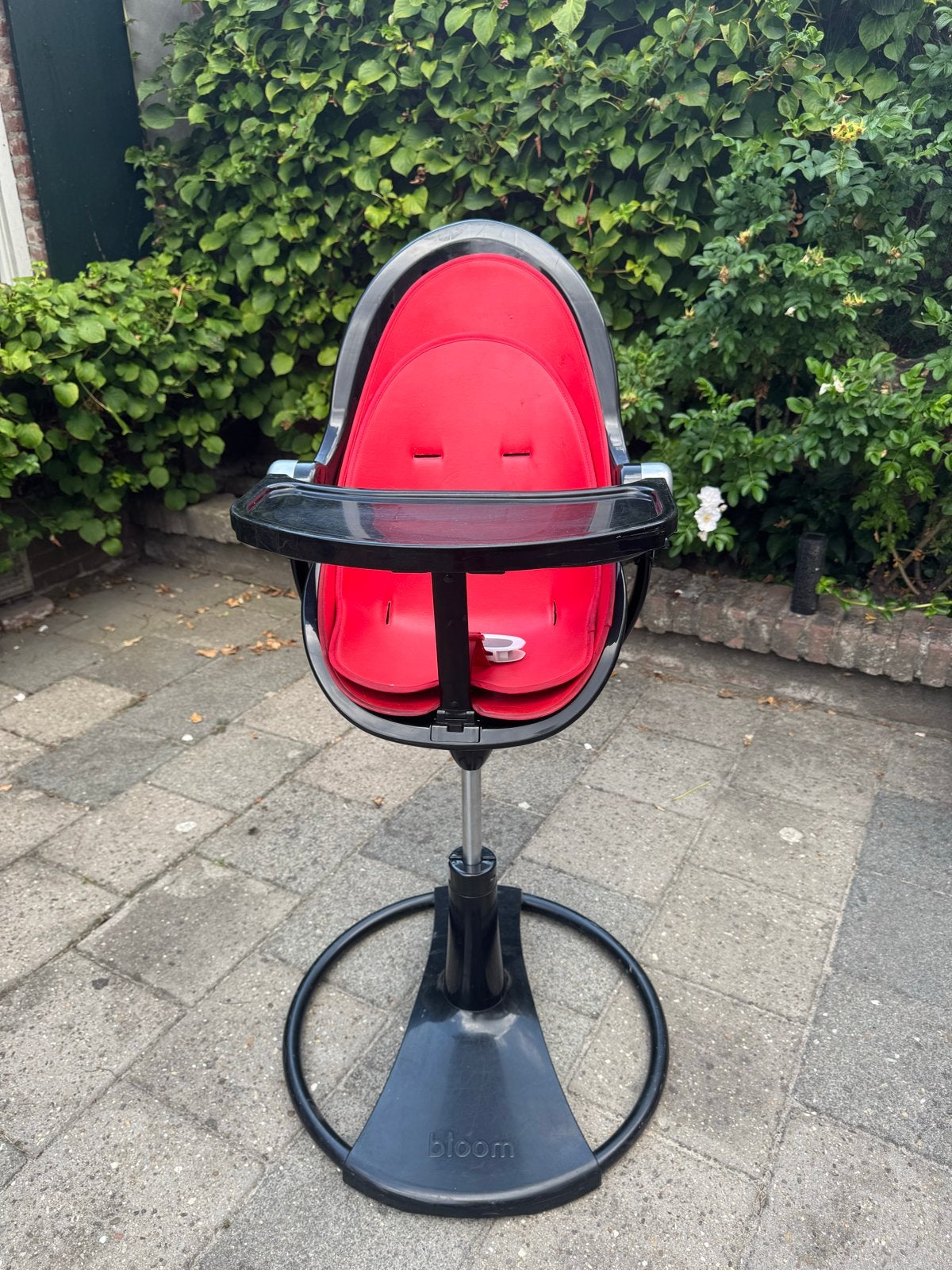 Bloom kinderstoel met stoelverkleiner en eetblad, Ophalen, Gebruikt, Meegroeistoel, Afneembaar eetblad