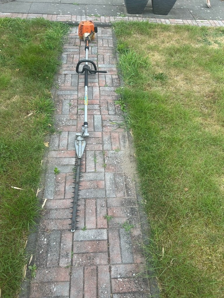 Stihl stokheggeschaar, Ophalen, Gebruikt, Benzine, Stihl