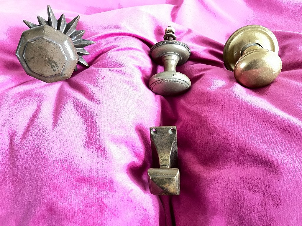 Antieke messing voordeur knoppen , deurknop, diversen