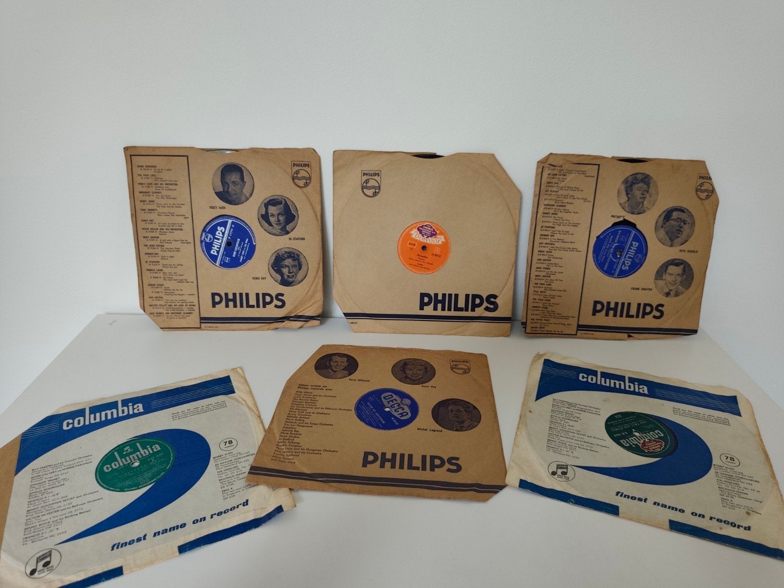 6 Vintage 78 toeren platen (bakeliet of schellak), Ophalen, Gebruikt, Overige typen