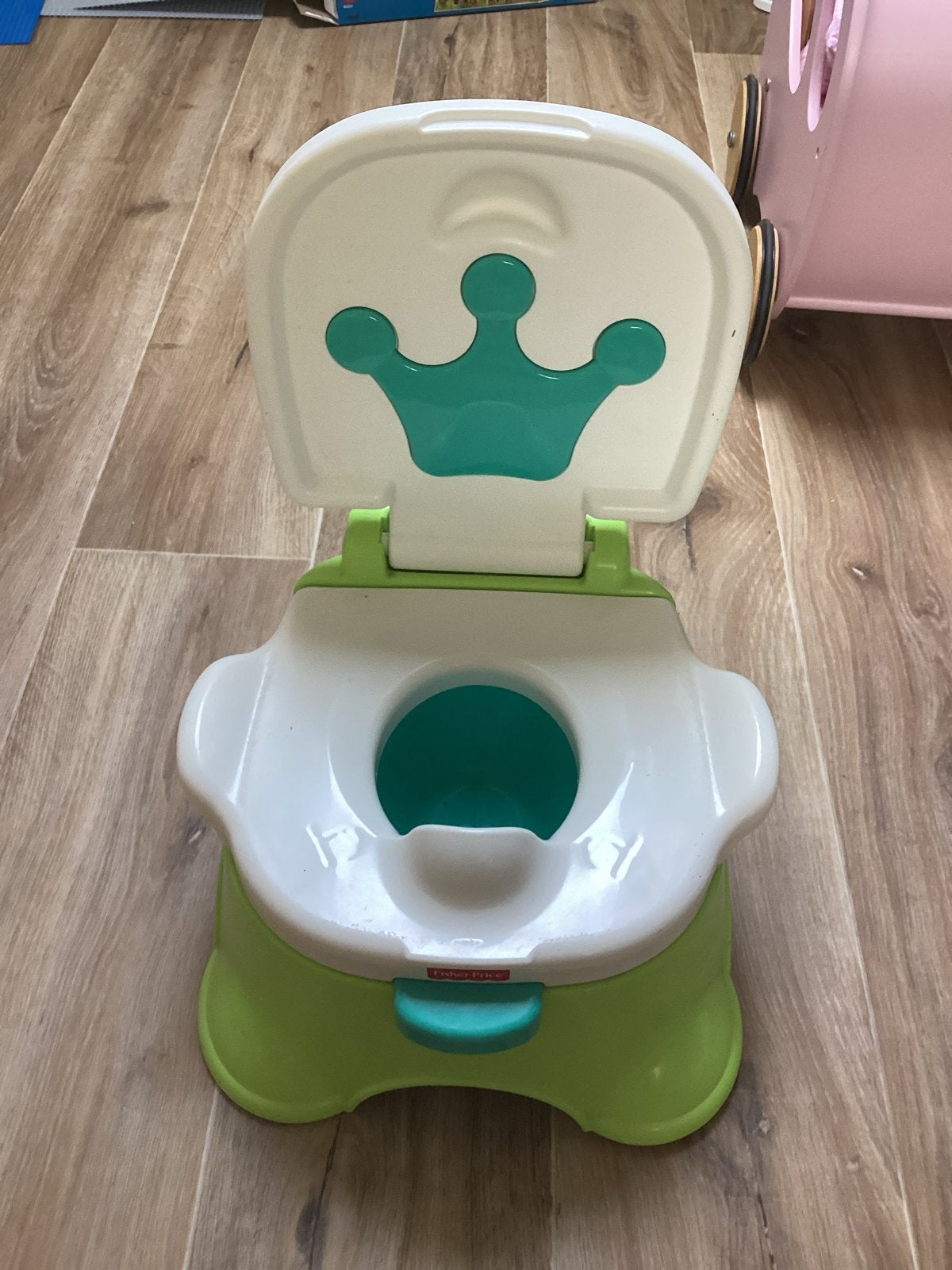Fisher-Price plaspotje kinderpotje met muziek, Ophalen of Verzenden, Gebruikt, Overige typen, Met geluid