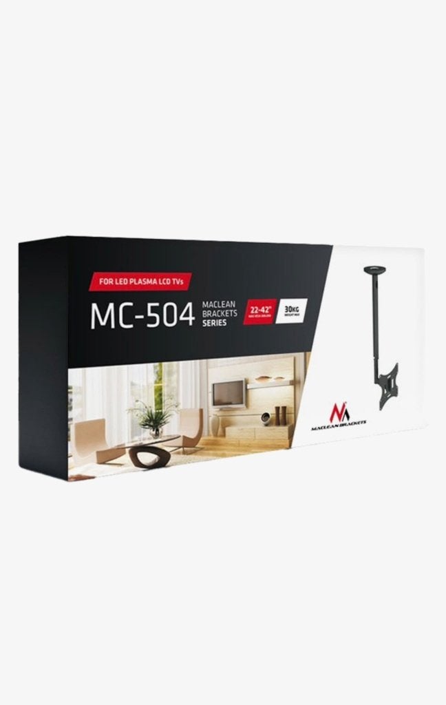 Maclean MC-504 Plafond TV Beugel 22-42 inch, 30kg, Ophalen of Verzenden, Nieuw