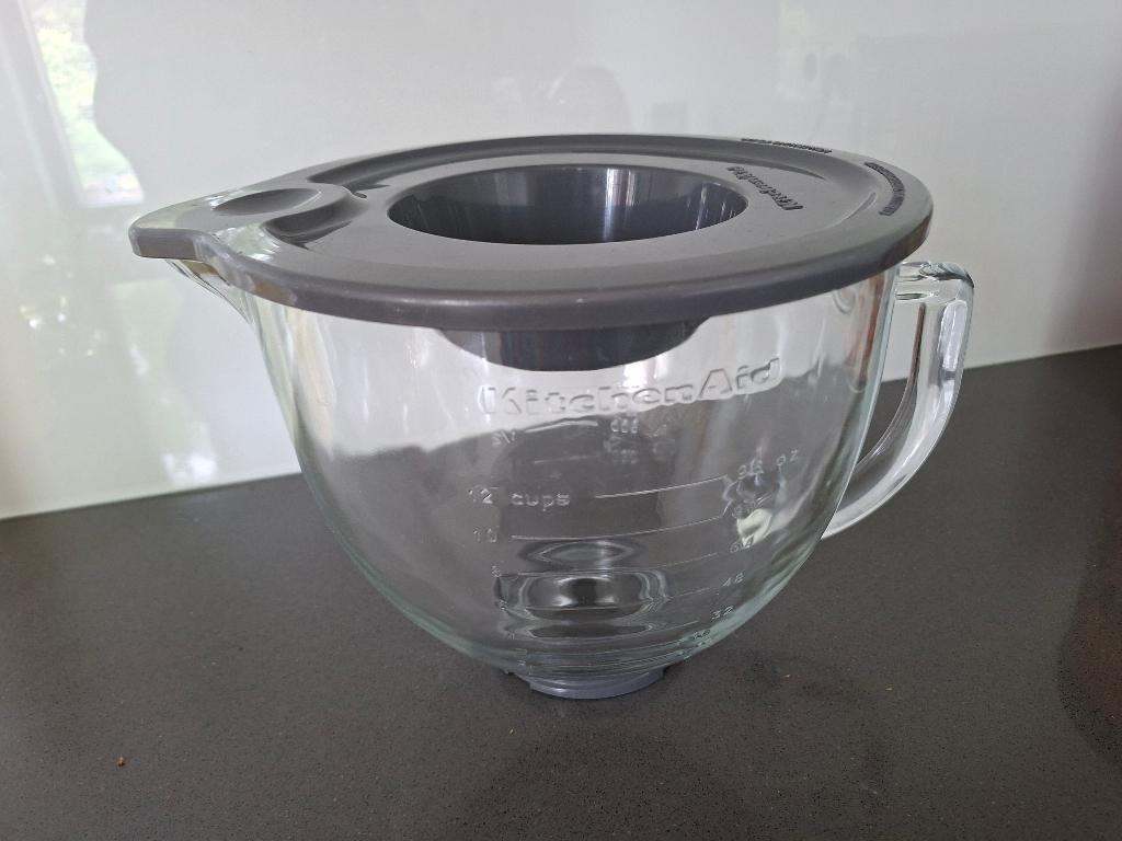 Glazen schaal kitchenaid, Huis en Inrichting, Ophalen, Zo goed als nieuw, Glas, Overige typen