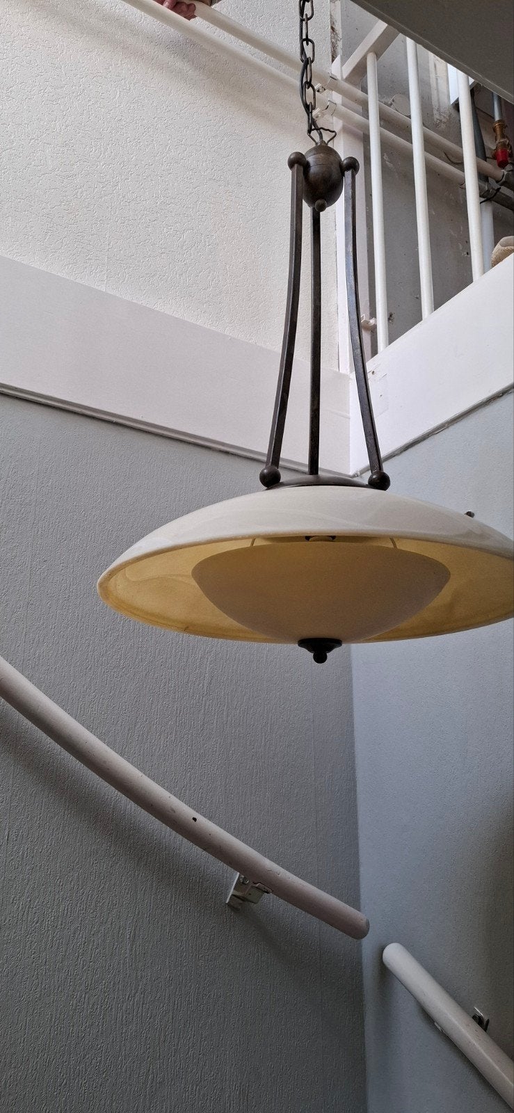 Albast vintid hang lamp, Huis en Inrichting, Lampen | Tafellampen, Ophalen, Gebruikt, 50 tot 75 cm, Vintid