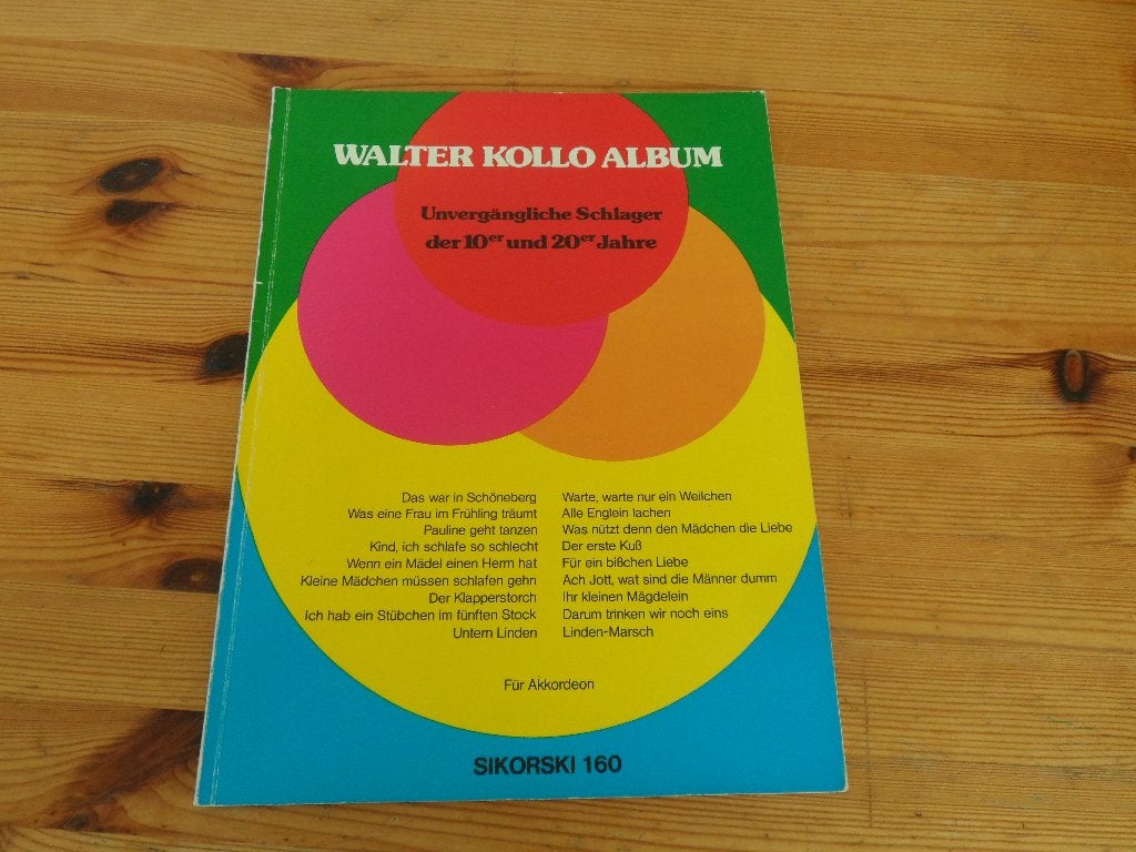 Walter kollo album - hans george schutz, Muziek en Instrumenten, Ophalen of Verzenden, Artiest of Componist, Populair, Accordeon