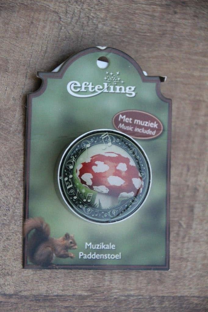 efteling pin 3 x paddenstoel, Ophalen of Verzenden, Zo goed als nieuw, Button of Speldje