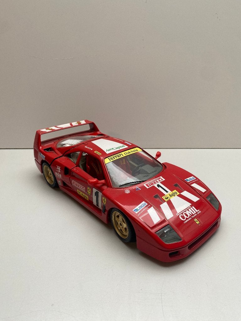modelauto Bburago 1:18 Ferrari F40 (1987) Kroymans In Doos, Ophalen of Verzenden, Zo goed als nieuw, Auto, Bburago