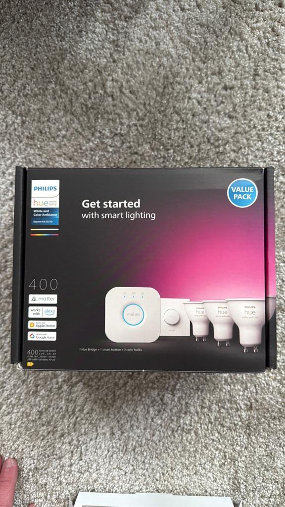 Hue bridge + smart button (excl spots), Ophalen of Verzenden, Nieuw