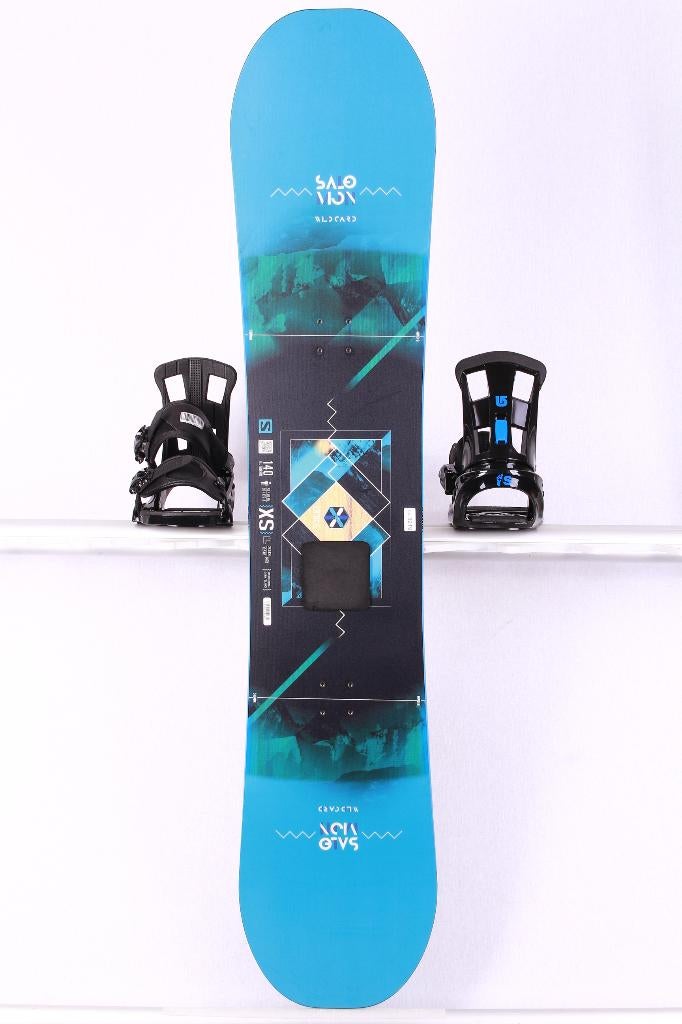 140 snowboard SALOMON WILD CARD UNITE, black/blue, Sport en Fitness, Snowboarden, Ophalen of Verzenden, Gebruikt, Board