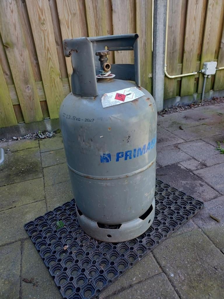 grote gasfles tbv bbq, Caravans en Kamperen, Ophalen, Zo goed als nieuw