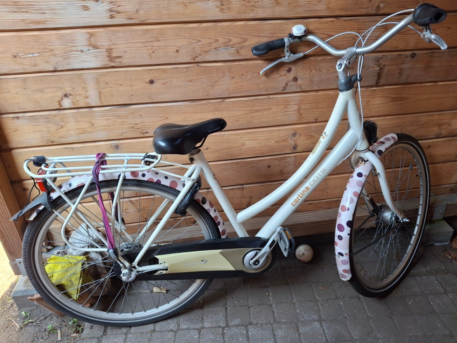 Cortina Dots Damesfiets met Nexus Versnellingen, Fietsen en Brommers, Fietsen | Dames | Damesfietsen, Gebruikt, Velgrem, Versnellingen