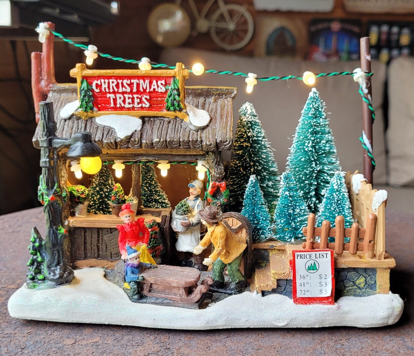 Dickensville Kerstbomenverkoop, Ophalen, Gebruikt