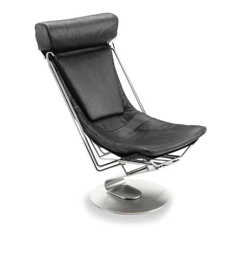 Stouby INTERDANE - Zwart leer en metaal - was €4030 nu,, Ophalen, Gebruikt, 100 tot 125 cm, Leer