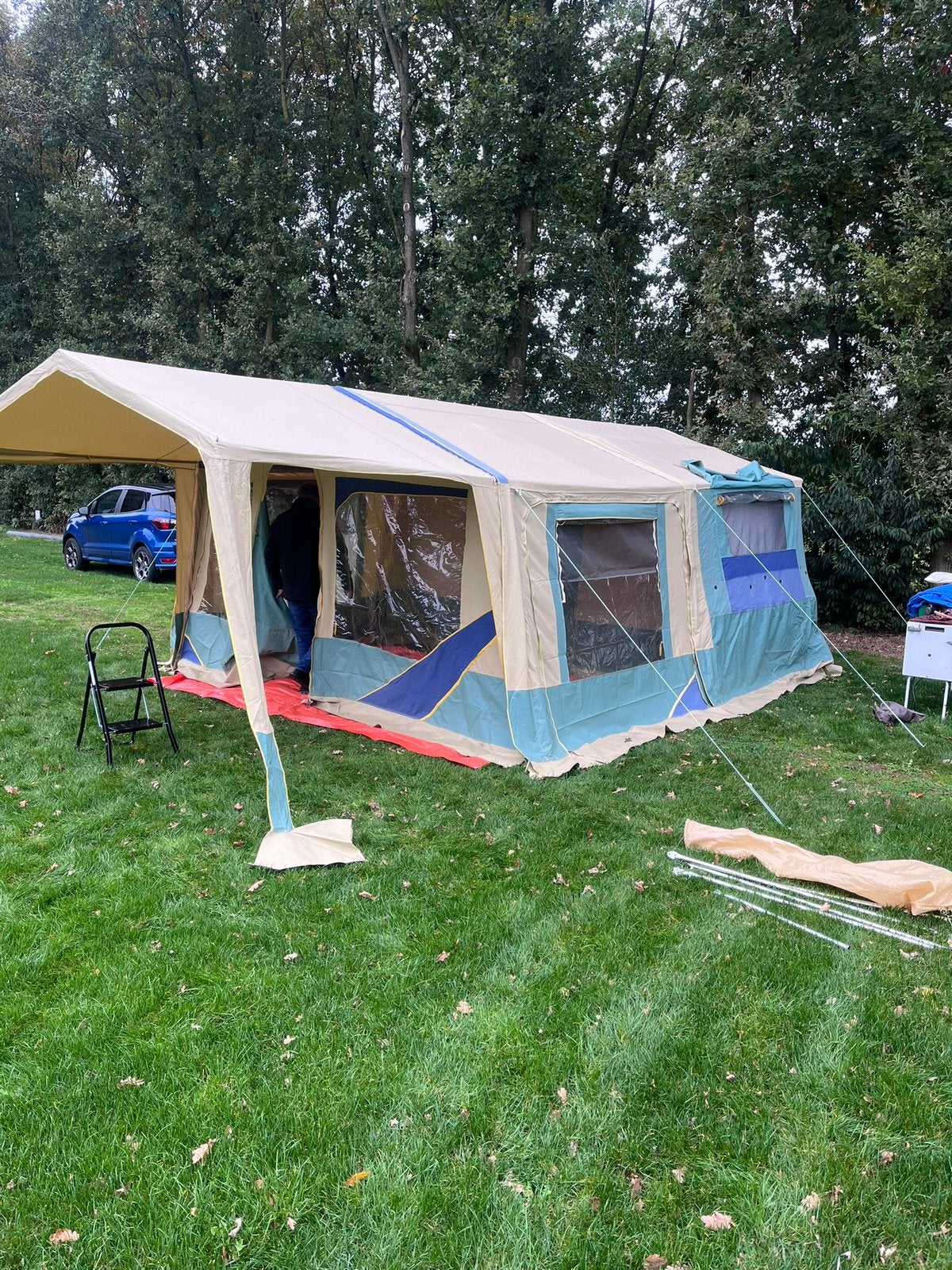 Vouwagen Jamet texas de luxe 2004 6 pers, Ophalen, Meerkleurig, Aanwezig, Jamet
