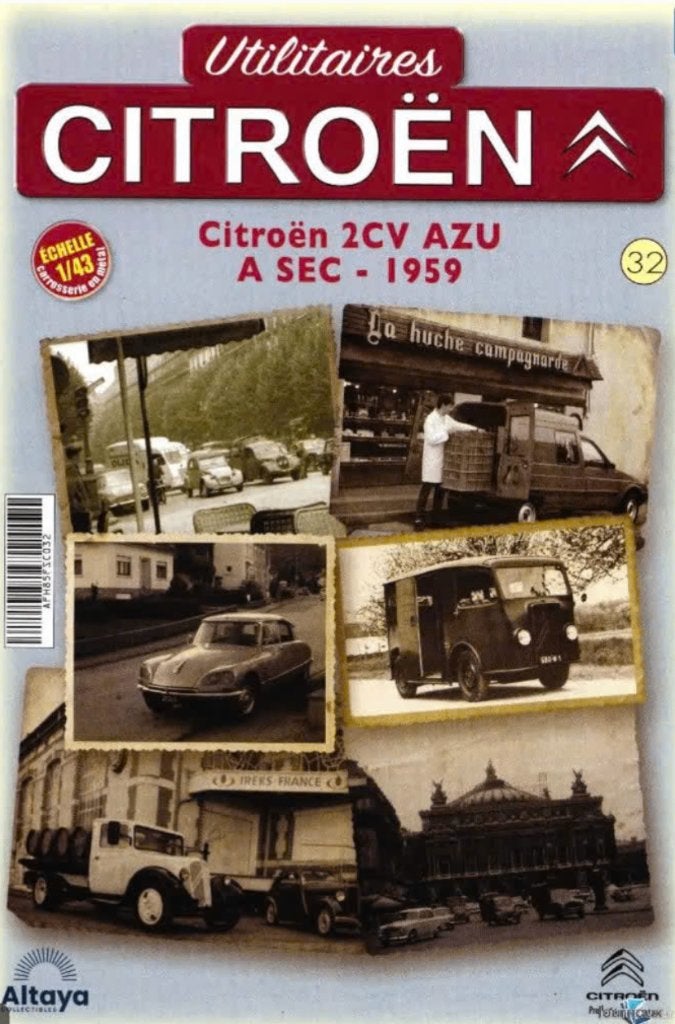 Citroen 2CV AZU '59 ASEC schaal 1/43 Utilitaires Citroen 32, Ophalen of Verzenden, Nieuw, Auto, Overige merken