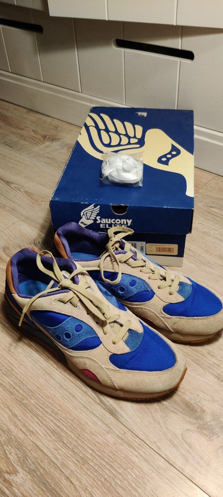Saucony G9 Shadow 6 x Bodega "Pattern Recognition" - EU 44, Overige kleuren, Ophalen of Verzenden, Sneakers of Gympen, Saucony