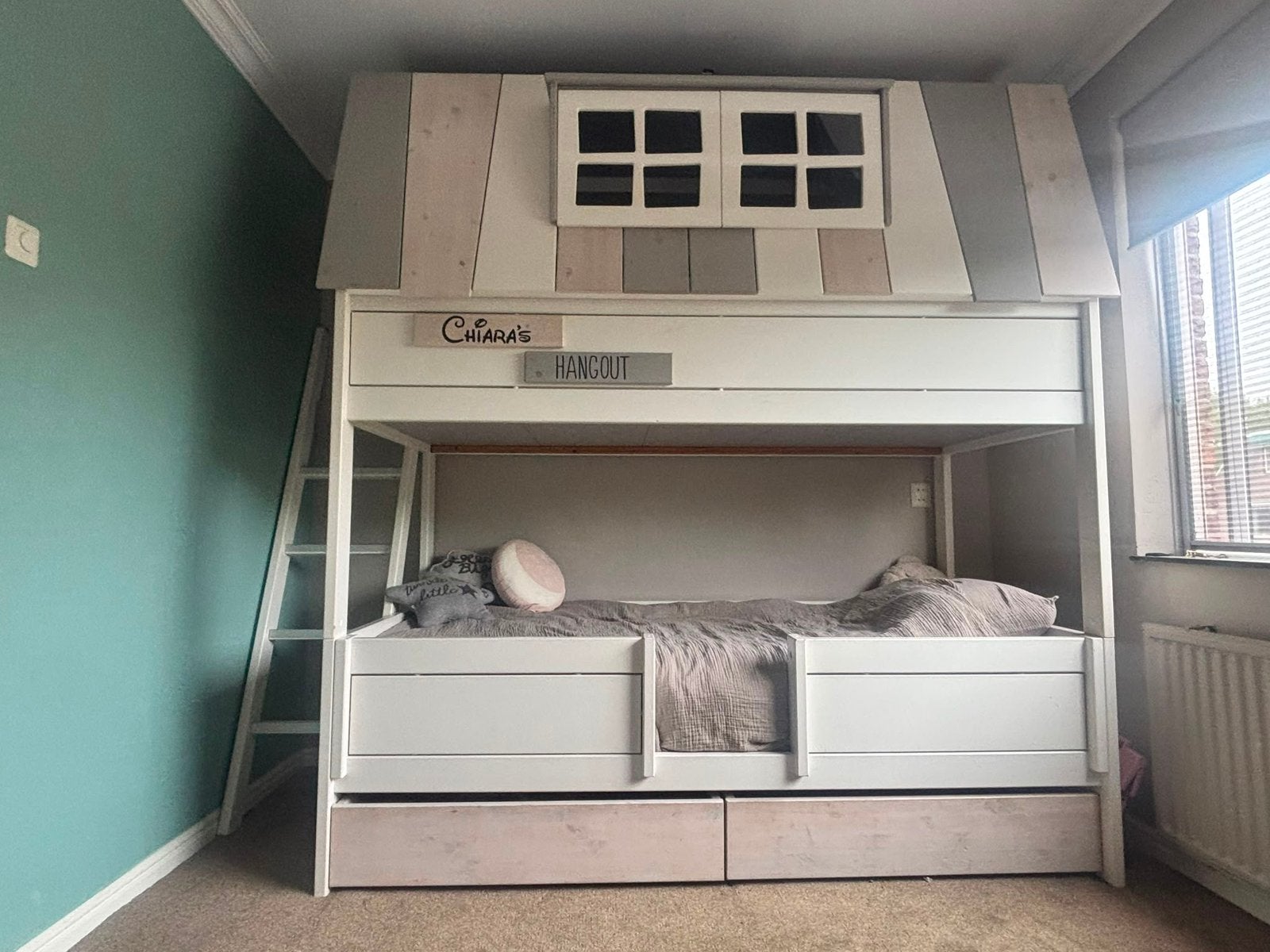 Lifetime Original avonturenbed Hangout 120200 whitewash, Hoogslaper, Eenpersoons, Ophalen of Verzenden, Zo goed als nieuw