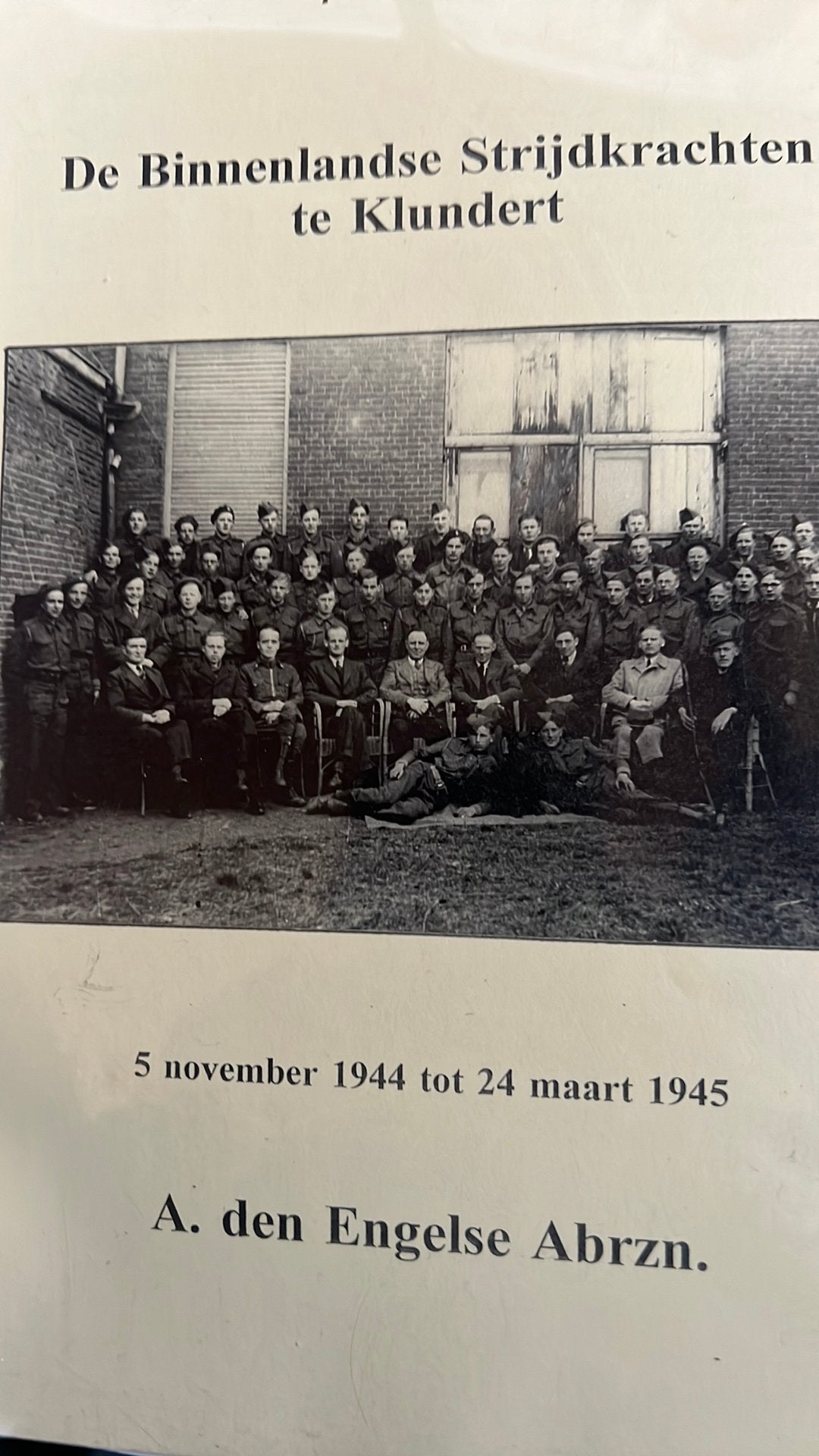 De Binnenlandse Strijdkrachten Klundert 5-11’44 24-5-‘45, Verzamelen, Ophalen of Verzenden, Nederland, Boek of Tijdschrift