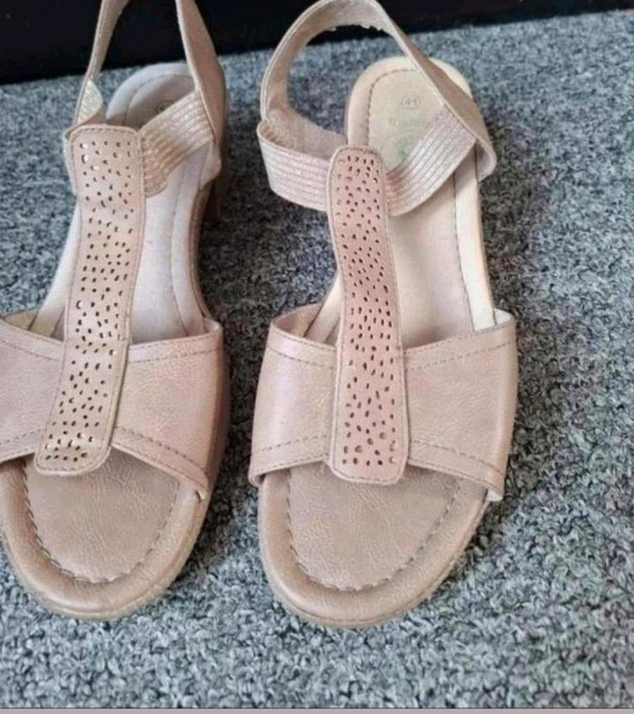 Footflexx sandalen maat 41 – comfortabel, Footflex, Beige, Zo goed als nieuw, Sandalen of Muiltjes