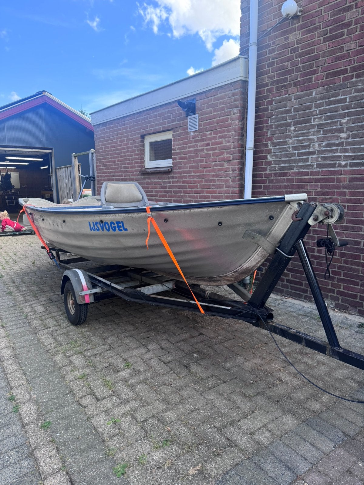 Aluminum boot vis boot linder 440 met trailer, Ophalen of Verzenden, Zo goed als nieuw