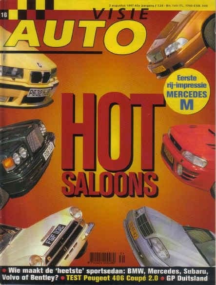 Autovisie 16 1997: Peugeot 406 Coupe - Mercedes Benz C36 AMG, Ophalen of Verzenden, Gelezen, Algemeen