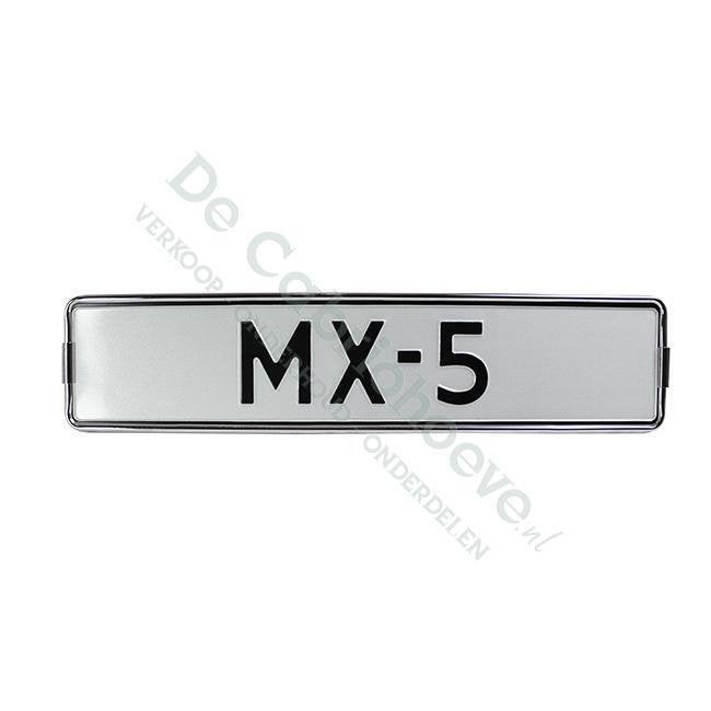 MX5 Kentekenplaathouder chroom, De Cabriohoeve VOF, Nieuw, Info@cabriohoeve.nl, Julianalaan 9, 9462PG Gasselte, Nederland