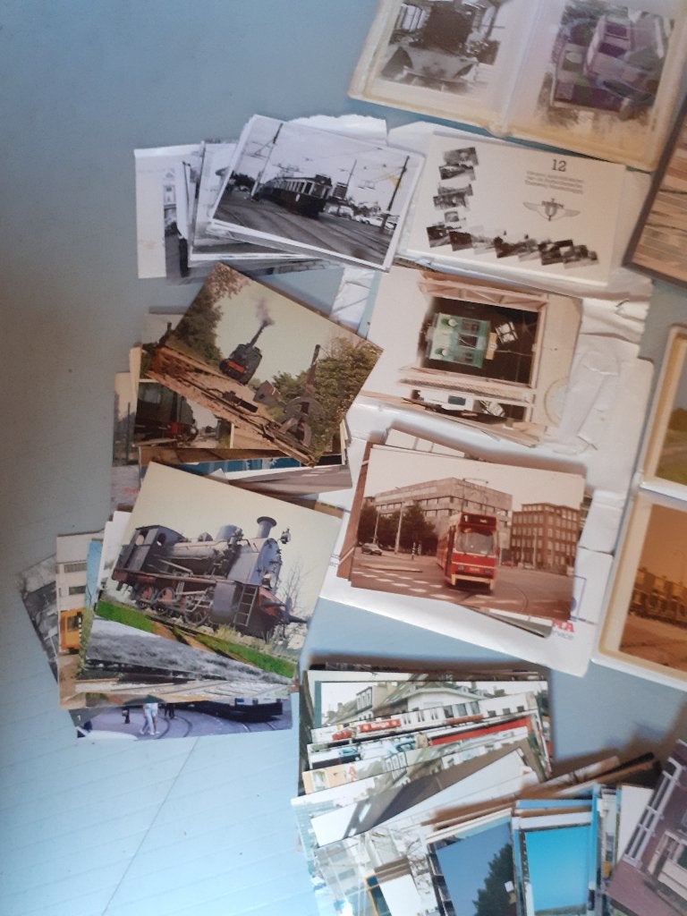 600  van trams - foto's en meeste ansicht, Verzamelen, Verzenden, Zo goed als nieuw, Tram, Kaart of Prent