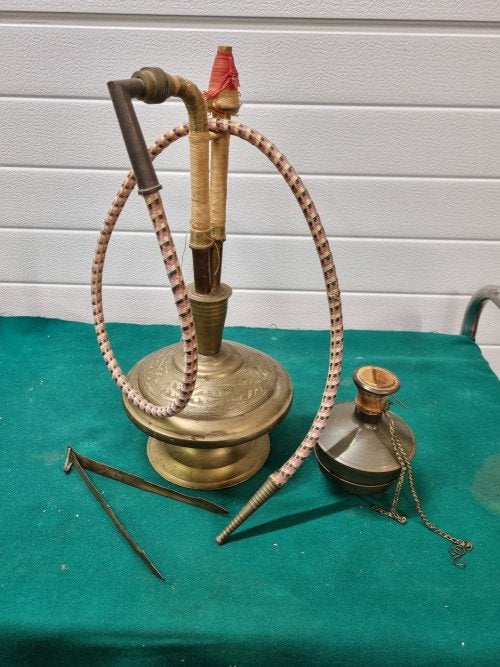 waterpijp vintage messing, Ophalen of Verzenden