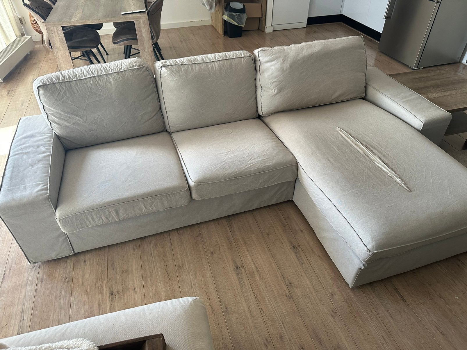 Ikea Kivik chaise longue bank, Huis en Inrichting, Ophalen, Gebruikt, Vierpersoons of meer