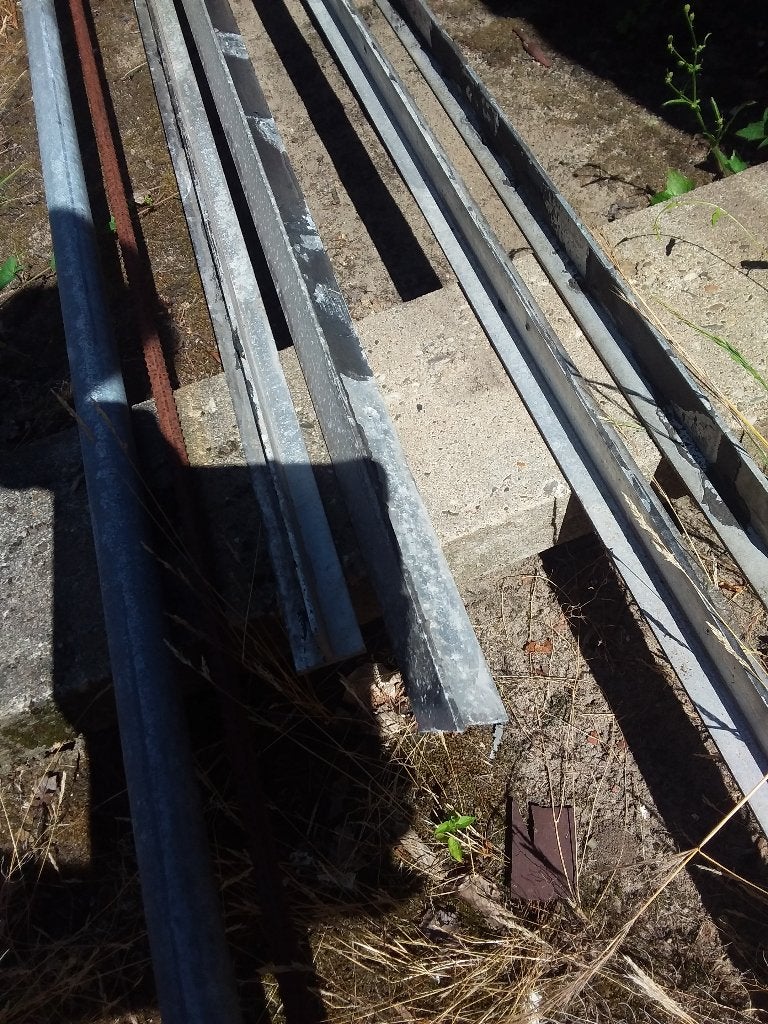 Aluminium Z en T profiel, gebruikt, Ophalen, Gebruikt, Aluminium