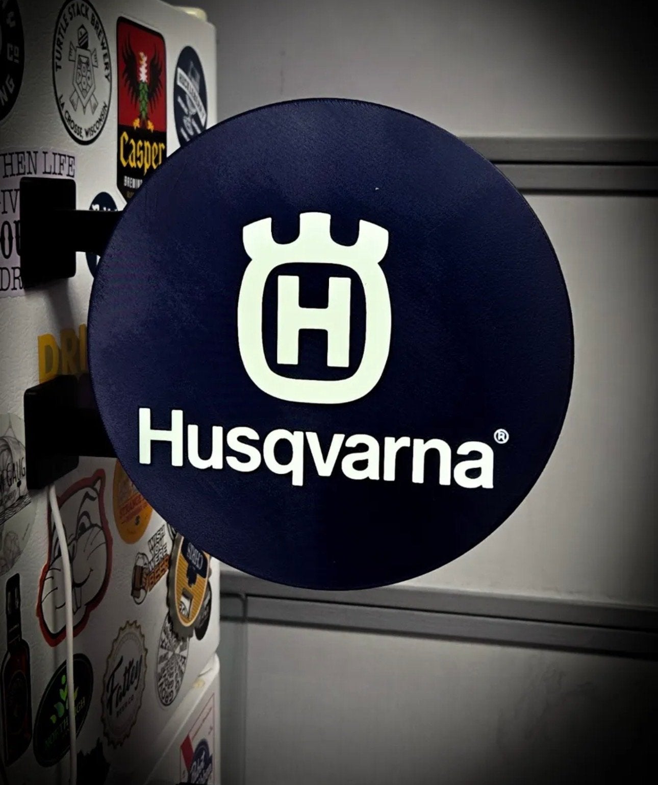 Unieke Husqvarna Motorcycles LED Lichtbak - 30 cm, Verzenden, Nieuw, Lichtbak of (neon) lamp