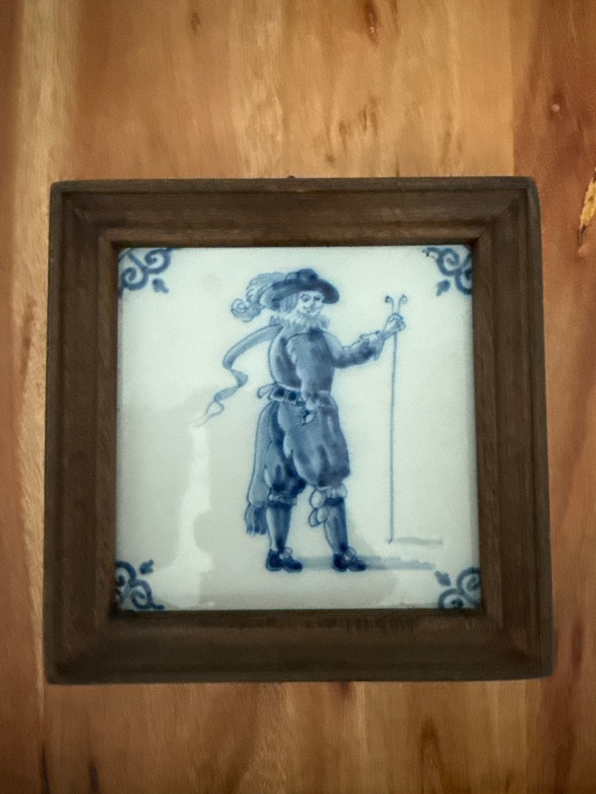 Delfts Blauw Tegeltableau Makumse Aardewerk, Antiek en Kunst, Antiek | Wandborden en Tegels, Verzenden