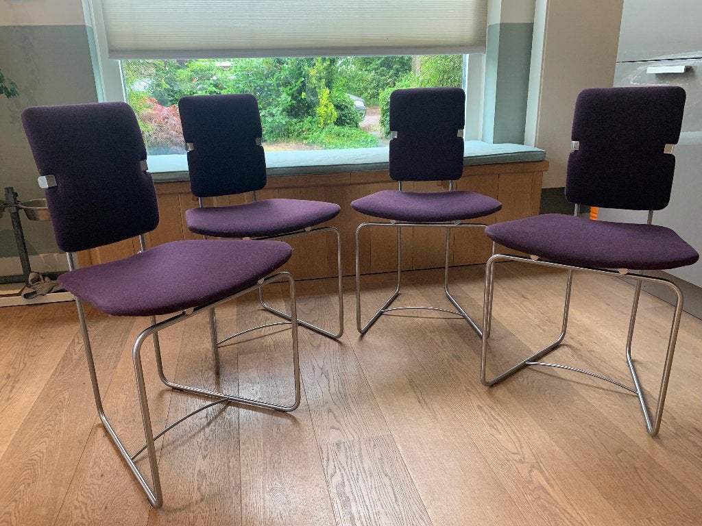 Peter Ghyczy eetkamerstoelen S02, Gebruikt, Overige kleuren, Ophalen of Verzenden, Vier