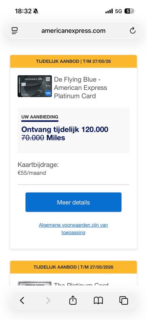 Hoogste miles bonus ooit amex!, Eén persoon, Overige soorten