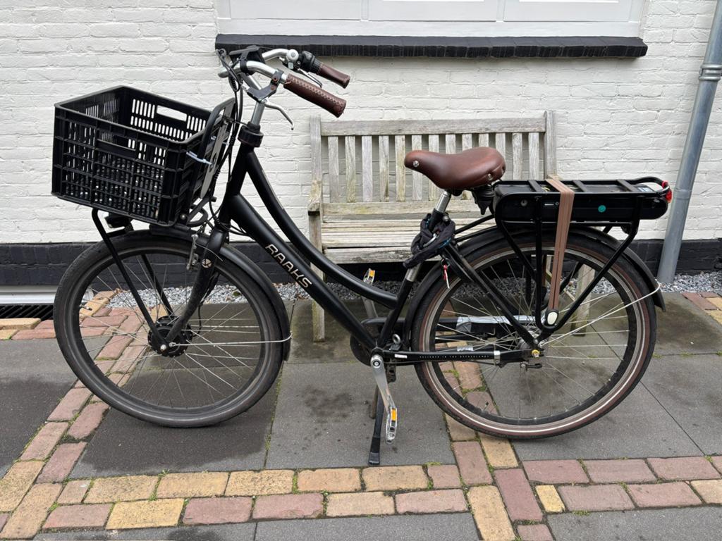 Opknapper Raaks transport fiets elektrisch, Fietsen en Brommers, Elektrische fietsen, Gebruikt, 51 tot 55 cm, 30 tot 50 km per accu