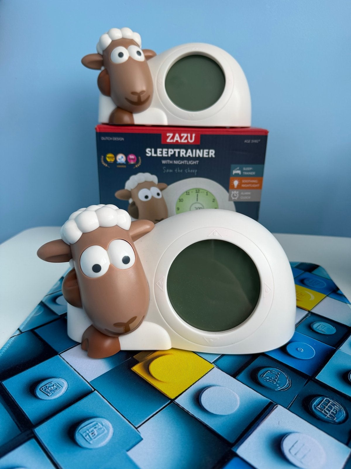 ZAZU Slaaptrainer met nachtlampje - Sam the Sheep, Ophalen, Met verlichting, Wit, Zo goed als nieuw