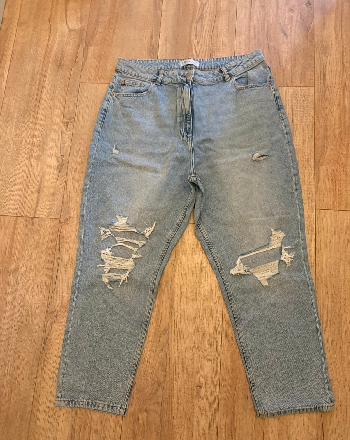 Primark gescheurde jeans, maat 48, Ophalen of Verzenden, Zo goed als nieuw, Blauw, Overige jeansmaten