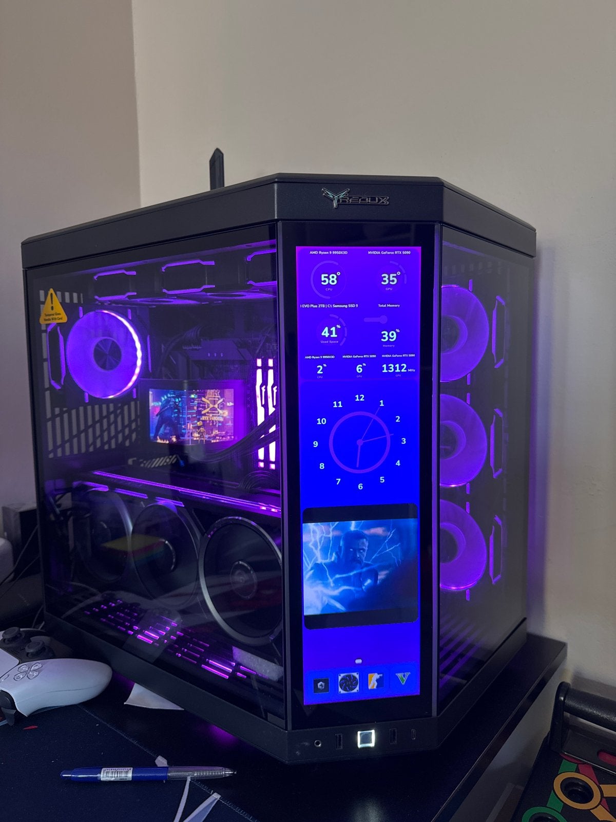 High-End Gaming PC RTX 5090 + Ryzen 9 9950X3D + 64GB DDR5, Computers en Software, Ophalen, 64 GB of meer, Custom Build, Zo goed als nieuw